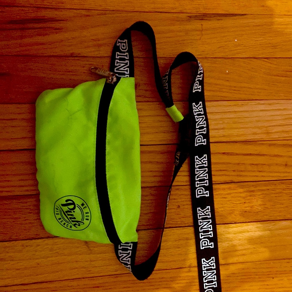 Lime green 💚 "pink" fanny pack